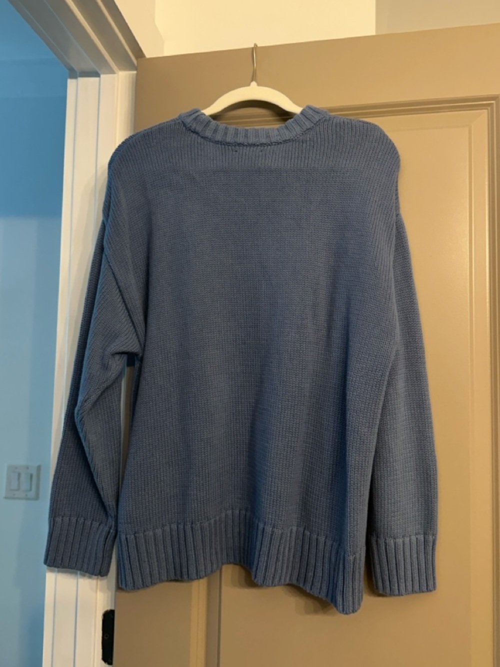 Gap 100% Cotton Oversized Boyfriend Sweater in blue - Picture 4 of 5
